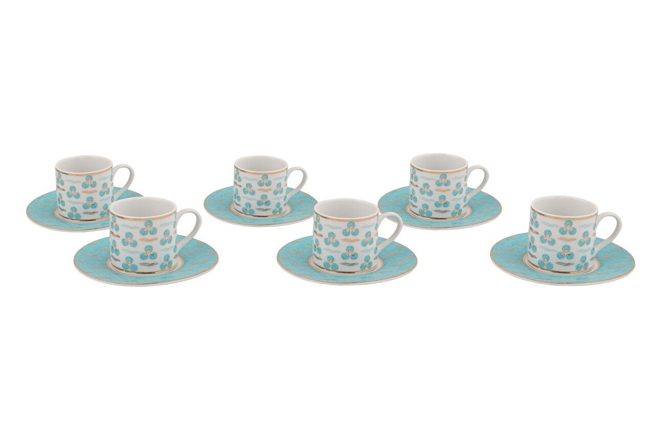 Kutahya Porselen Kávés készlet, RU12KT4309728, 12 darabos, porcelán