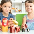Funimals Fából készült matrjoska állatfigurákkal 11 darabos  InnovaGoods