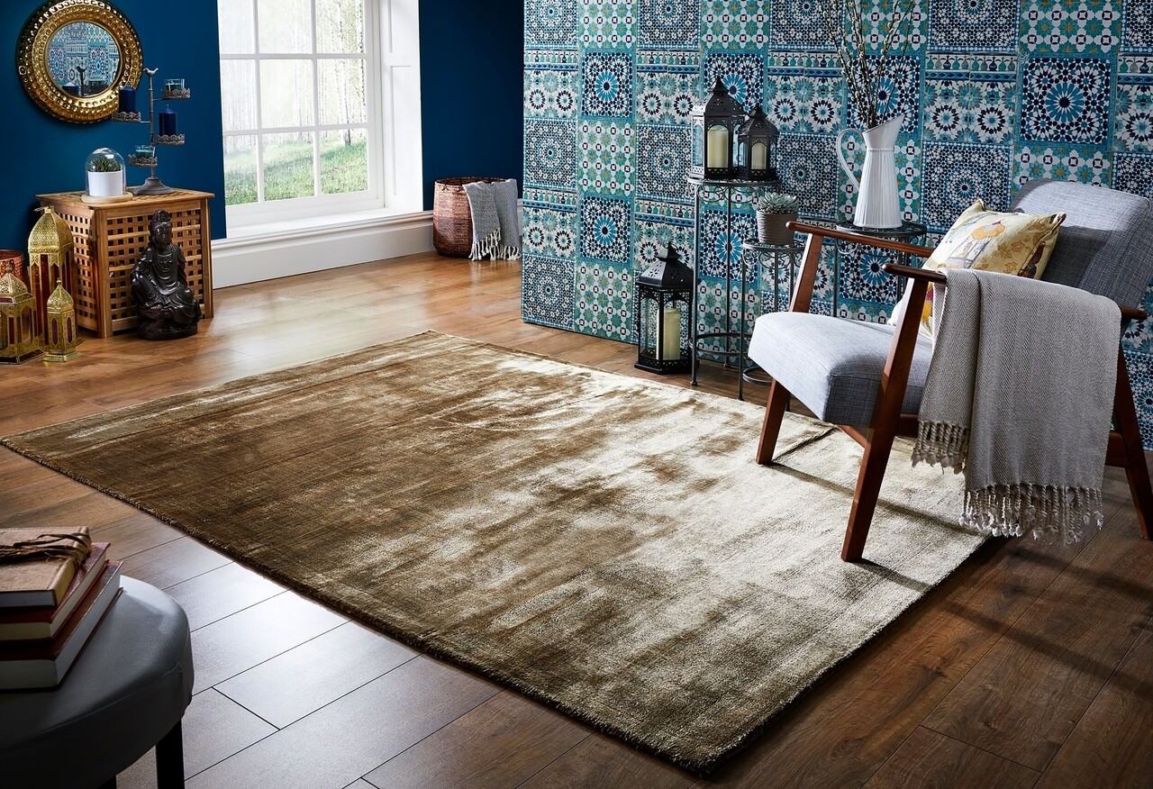 Flair rugs szőnyeg, cairo bronze, 160 x 230 cm, viszkóz, barna
