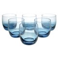 Glasmark 6 darabos Whiskys pohár szett, Ombre, 260 ml, üveg, kék