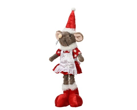 Girl mouse Dísz, Decoris, 12x9x45 cm, poliészter, színes