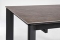 Briva Kihúzható asztal, Bizzotto, 140/200 x 90 x 76 cm, acél, szürke/fekete