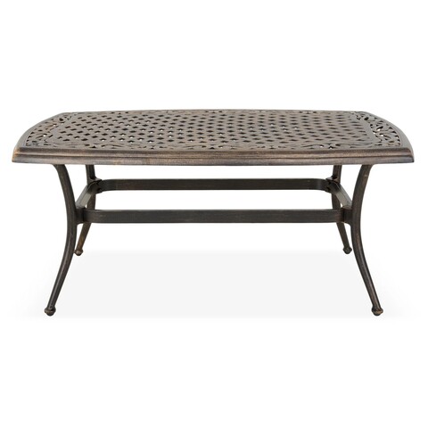Sorrento Dohányzóasztal, L.107 l.65 H.47 cm, alumínium, bronzszín