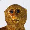 Monkey Saru Asztali lámpa, Boltze, 30x21x60 cm, 1 x E27, 60W, poligyanta, aranyszín