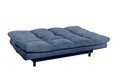 Bővíthető kanapé, Lotta 2 sötétkék, 85 x 95 x 190 cm, PAL, műanyag, poliészter