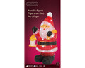 Santa Kültéri fénydekoráció, Lumineo, 40 LED-el, 24x20x46 cm, színes