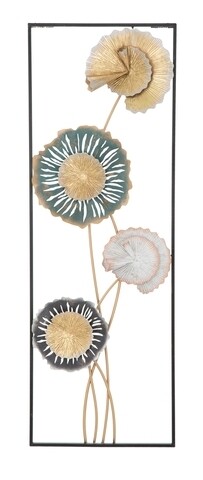 Decoratiune de perete 3D Mollie, Mauro Ferretti, 30x5x88.5 cm, fier