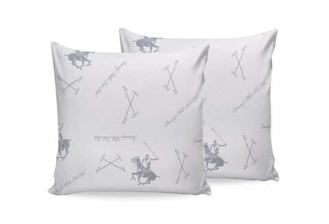 Beverly Hills Polo Club 2 db Párnahuzat 60x60 cm, 100% ranforce pamut, BHPC 025 v2, szürke