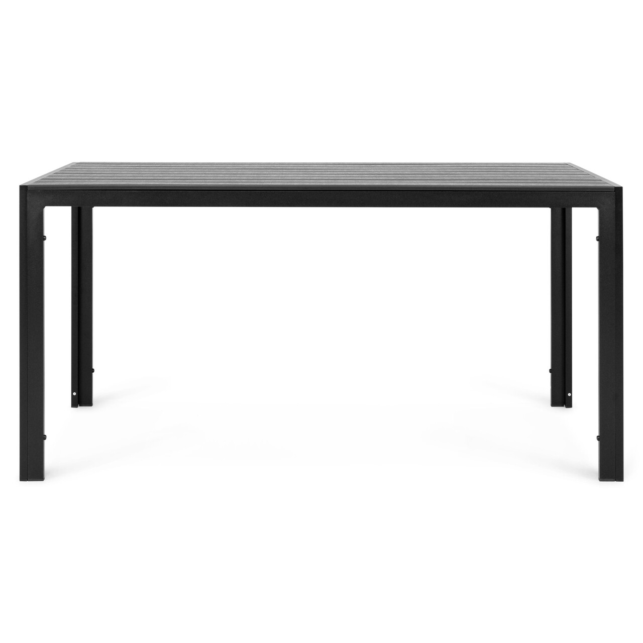 Encore Kis négyszögletes asztal , 150x90x74 cm, alumínium, fekete