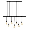 Candelabru Opviq Salkim, 120x180 cm, 7 x E27, 100 W, negru