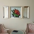 T801, Neostill Kép és 2 db Dísz tükör, hőálló üveg, 70 x 70 cm/30 x 70 cm