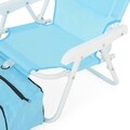 Kids Beach Gyerek Szék napernyővel és hűtőládával, L.37 l.28 H.45, kék