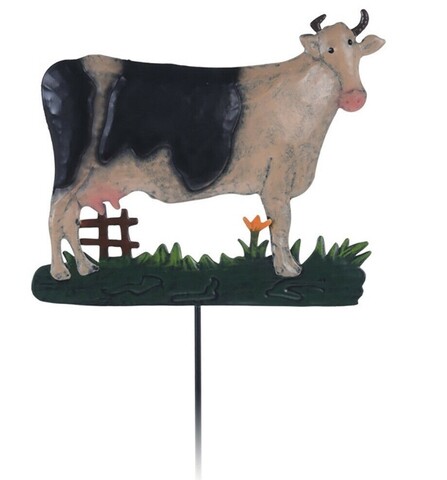 Tehéndísz, 20x75 cm, fém, tarka
