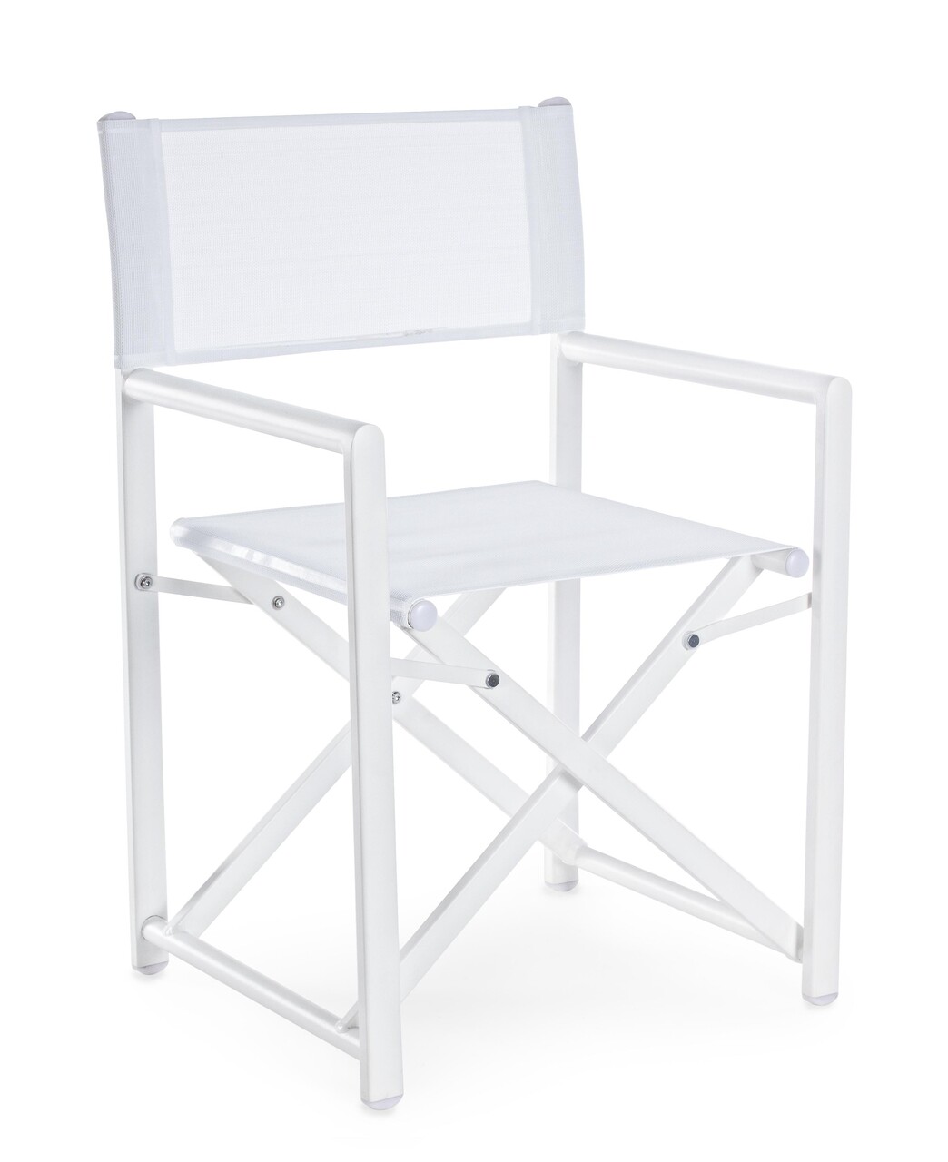 Taylor összecsukható kerti szék, bizzotto, 48 x 56 x 86 cm, alumínium/textil 2x1, fehér