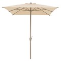 Calpe Téglalap alakú napernyő forgókarral, L.200 l.300 H.259 cm, alumínium, pezsgőszín/bézs