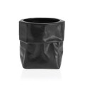 Owens Virágcserép, Versa, 16 x 16 x 16 cm, kerámia, fekete