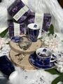 Csésze csészealjjal, DUO, Violet tulipán, 240 ml, porcelán, tarka