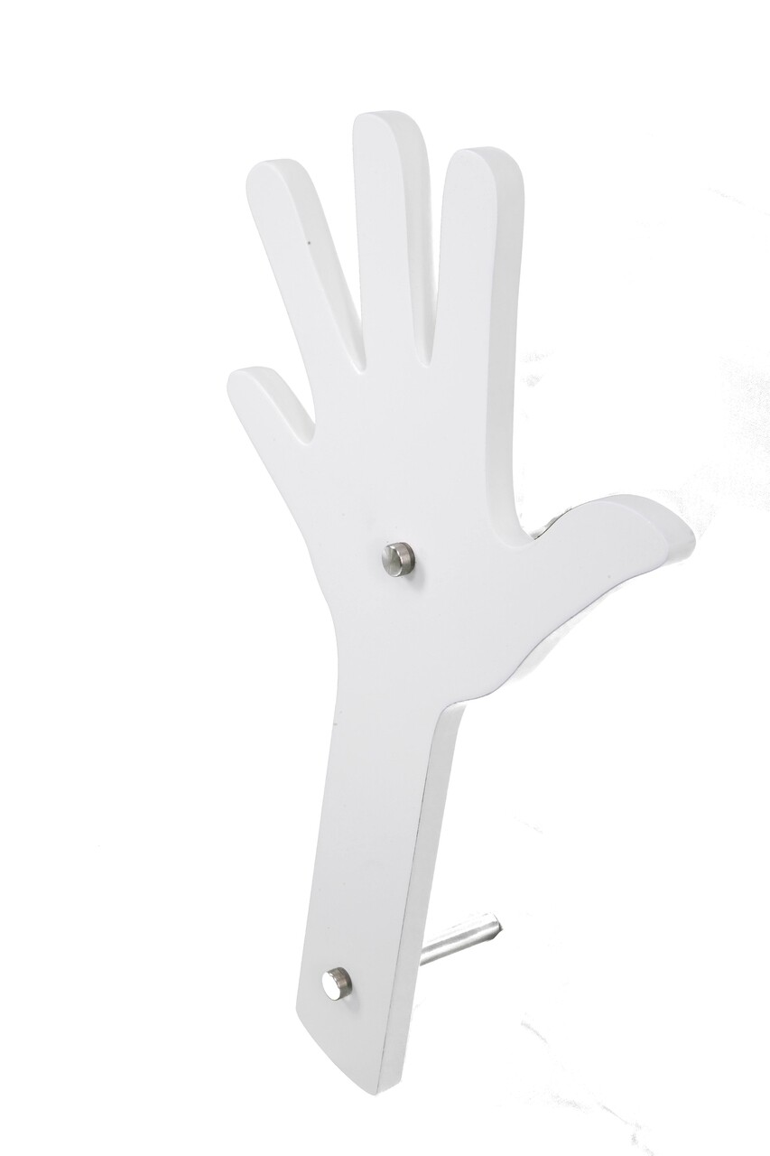 Hand Shape Fogas, Mauro Ferretti, 40x26 Cm, MDF, Fehér