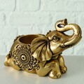 Elephant Tromina V1 Gyertyatartó, Boltze, 12x8x10 cm, poligyanta