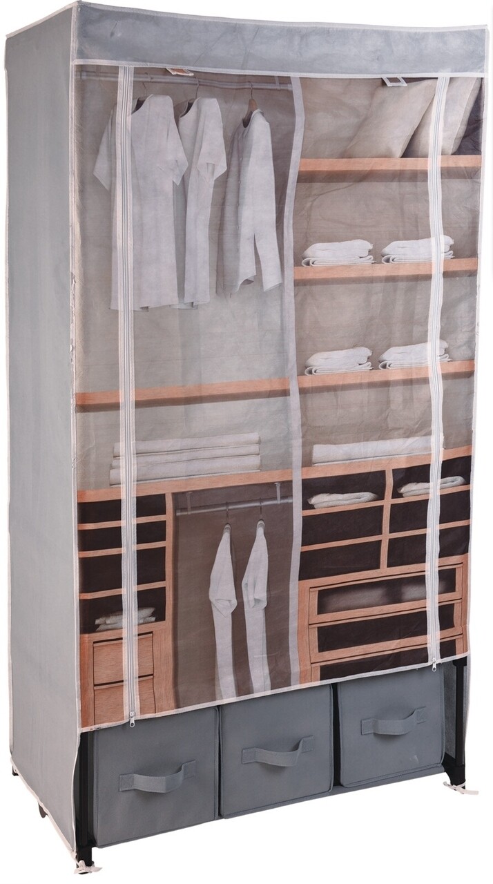 Closet Design Ruhásszekrény, 88x50x160 cm, tarka
