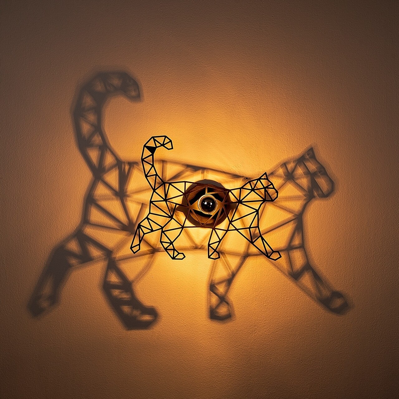 Shadow Fali Lámpa, 595 - A, E27, 100 W, Fém/MDF, Fekete