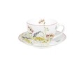 Csésze tányérral, DUO, Alice, 280 ml, porcelán, tarka
