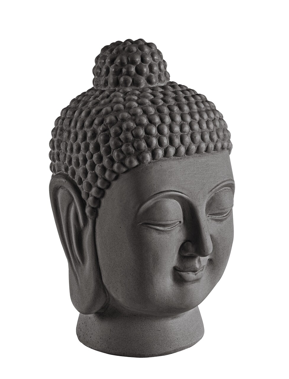Pattaya Buddha Head Dekoráció, Bizzotto, 22.5x21x35.5 cm, antracitszürke