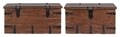 Set 2 cufere Jaipur, Bizzotto, 83 x 43 cm / 102 x 50 cm, lemn de mango/MDF