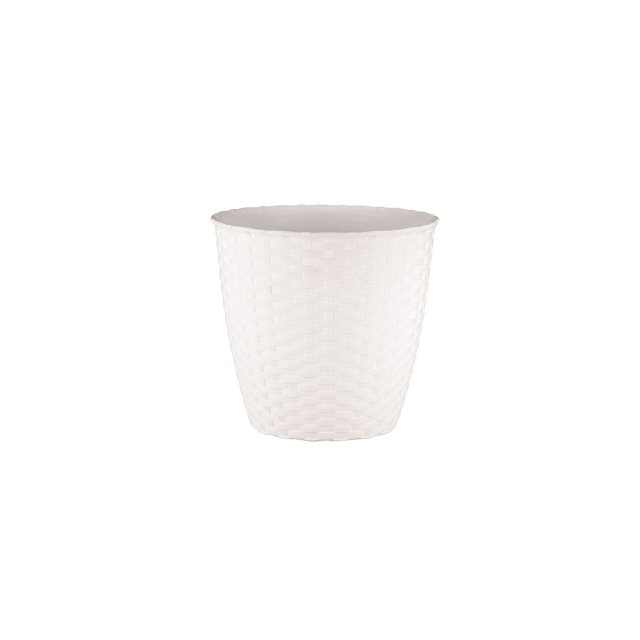 Rattan Virágcserép 14 Cm, Fehér