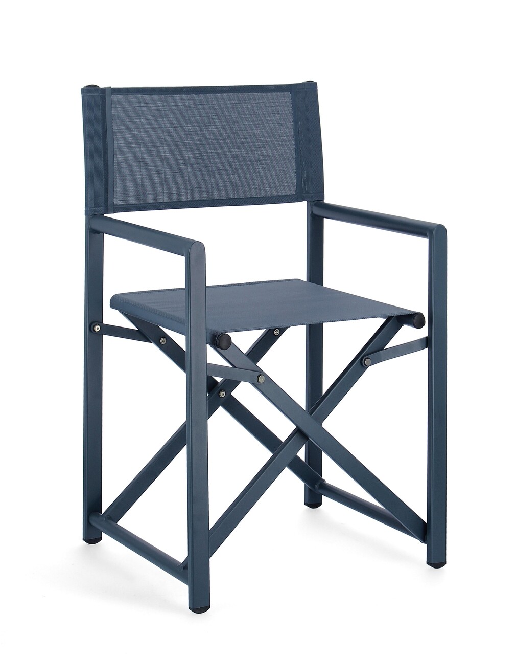 Taylor Összecsukható kerti szék, Bizzotto, 48 x 56 x 86 cm, alumínium/textilén 2x1, tengerkék