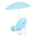 Kids Beach Gyerek Szék napernyővel és hűtőládával, L.37 l.28 H.45, kék