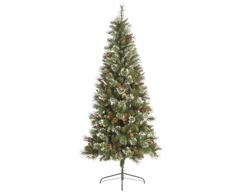 Pine snowy fenyő, Decoris, 88x150 cm, zöld / fehér