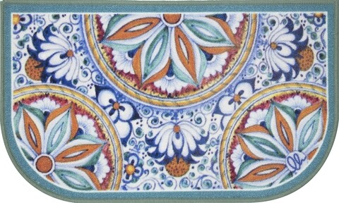 Konyhaszőnyeg, Olivo Rugs, California Mezzaluna Digital 3, csempe, 44 x 75 cm, nylon, többszínű