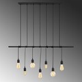 Candelabru Opviq Salkim, 120x180 cm, 7 x E27, 100 W, negru