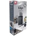 Richardson Sheffield 5 db Késtartóval, Edge Black, rozsdamentes acél/fa, fekete