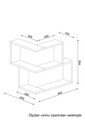 Bulut Fali polc, Furny Home, 45x14.5x55.4 cm, fehér