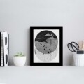 Tablou decorativ, Alpha Wall, Full Moon, 23x28 cm