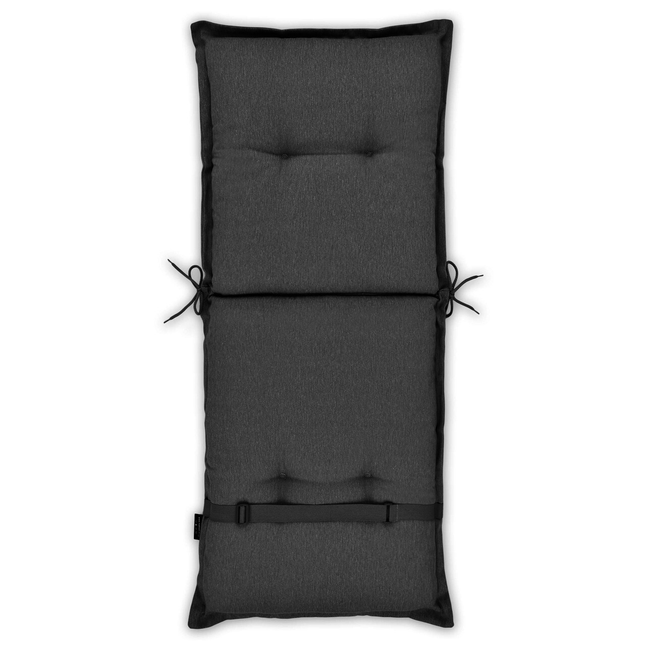 Panama Grey Székpárna háttámlával, L.105 l.50 cm, poliészter, szürke