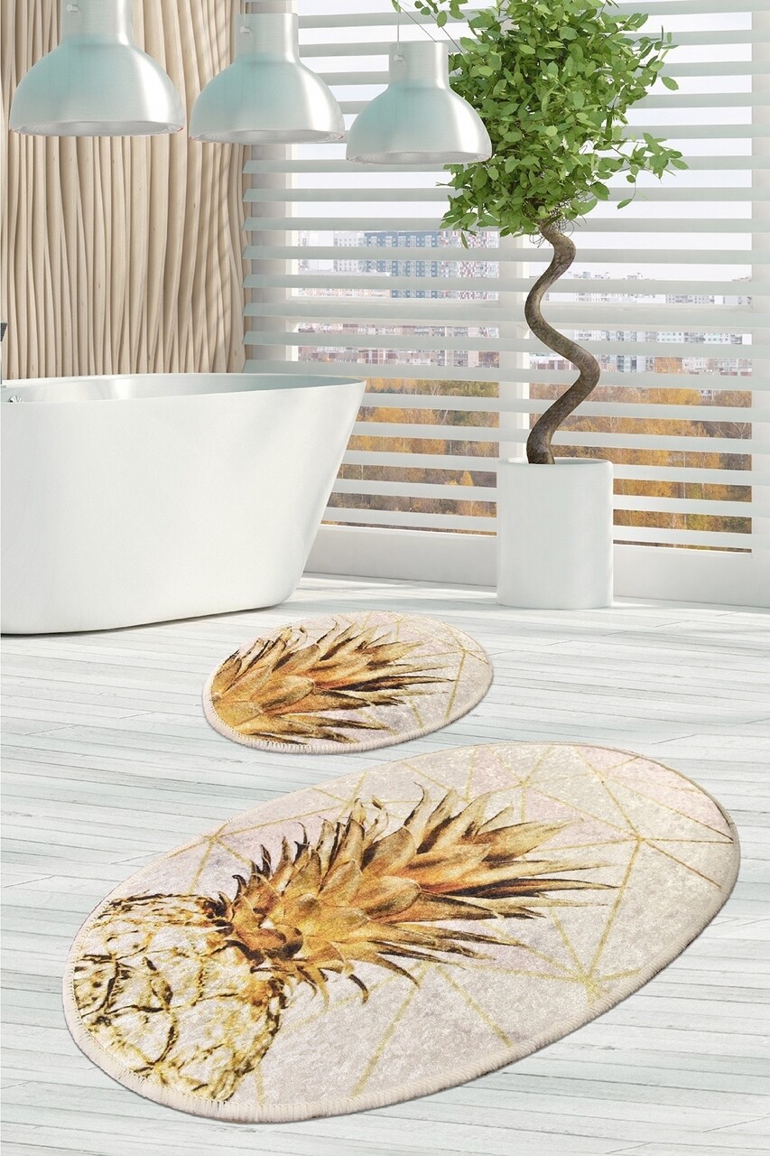 Gold Pine 2 db Fürdőszobai szőnyeg, Chilai, 50x60 cm/60x100 cm, színes