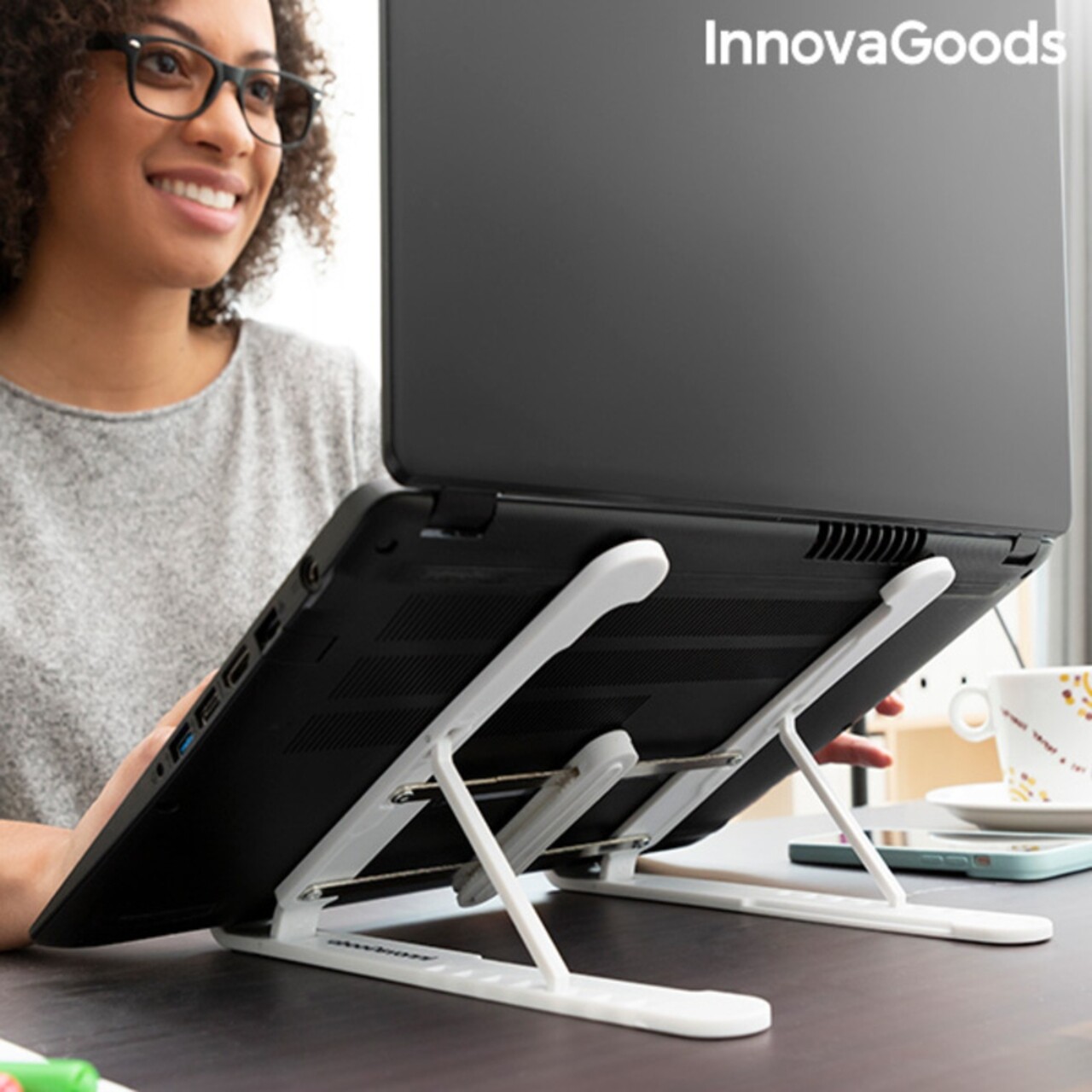 InnovaGoods Flappot összecsukható és állítható Laptop állvány