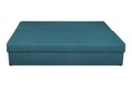 Alfi kanapéágy 192x80x77 cm tárolódobozzal, sötét türkiz / csíkos