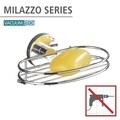 Szappantartó, Weenko, Milazzo Vacuum-Loc®, 17 x 7,5 x 12 cm, rozsdamentes acél