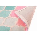 Covor Illusion Rosella, Flair Rugs, 80 x 150 cm, 100% lana, roz/bleu