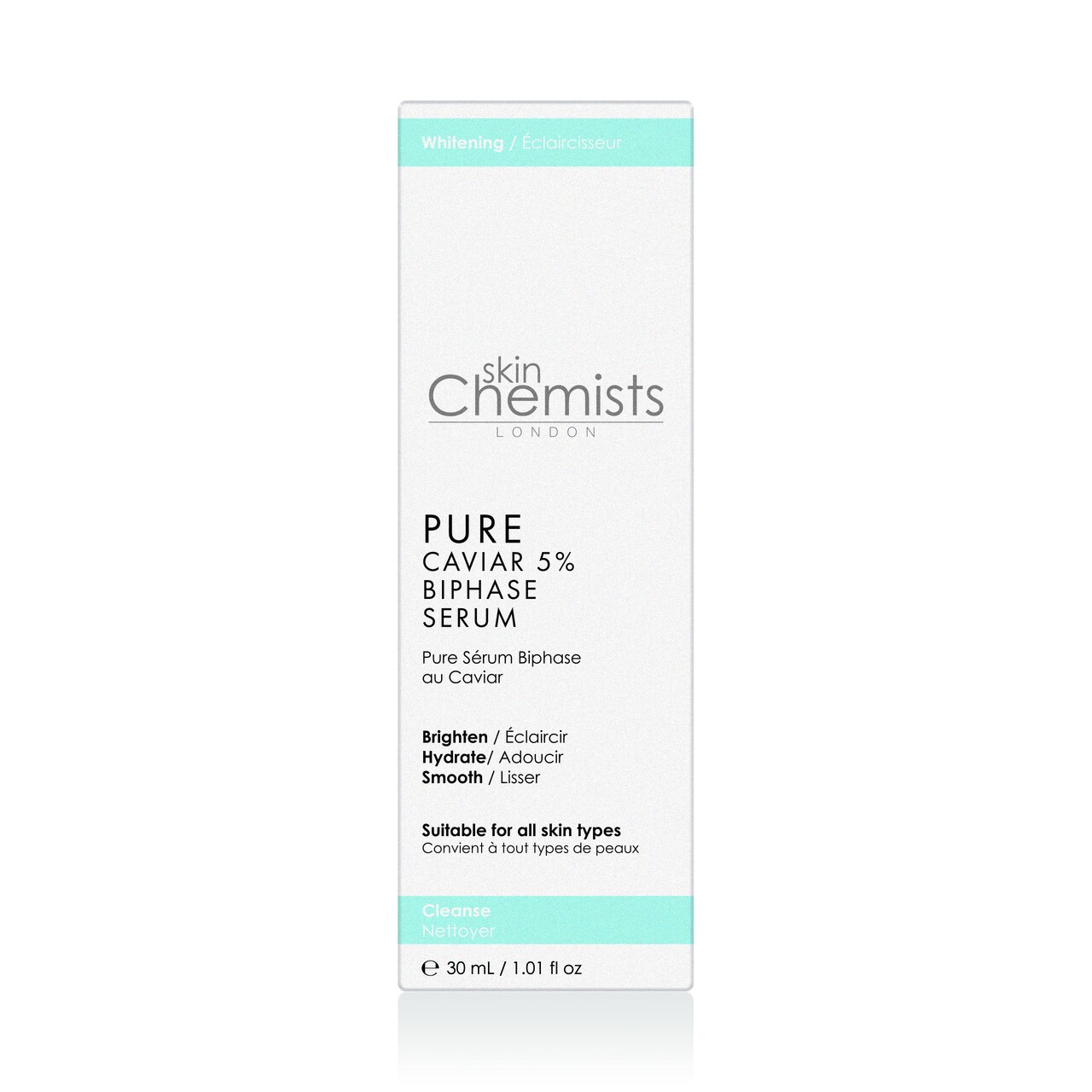 Kétfázisú Bőrszérum, SkinChemists, Pure Caviar 5% Biphase Szérum, 30 Ml