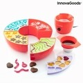 Yupot InnovaGoods Csokoládé és zselé fondü gép 2 az 1ben, 40W, Ø32 x 9 cm