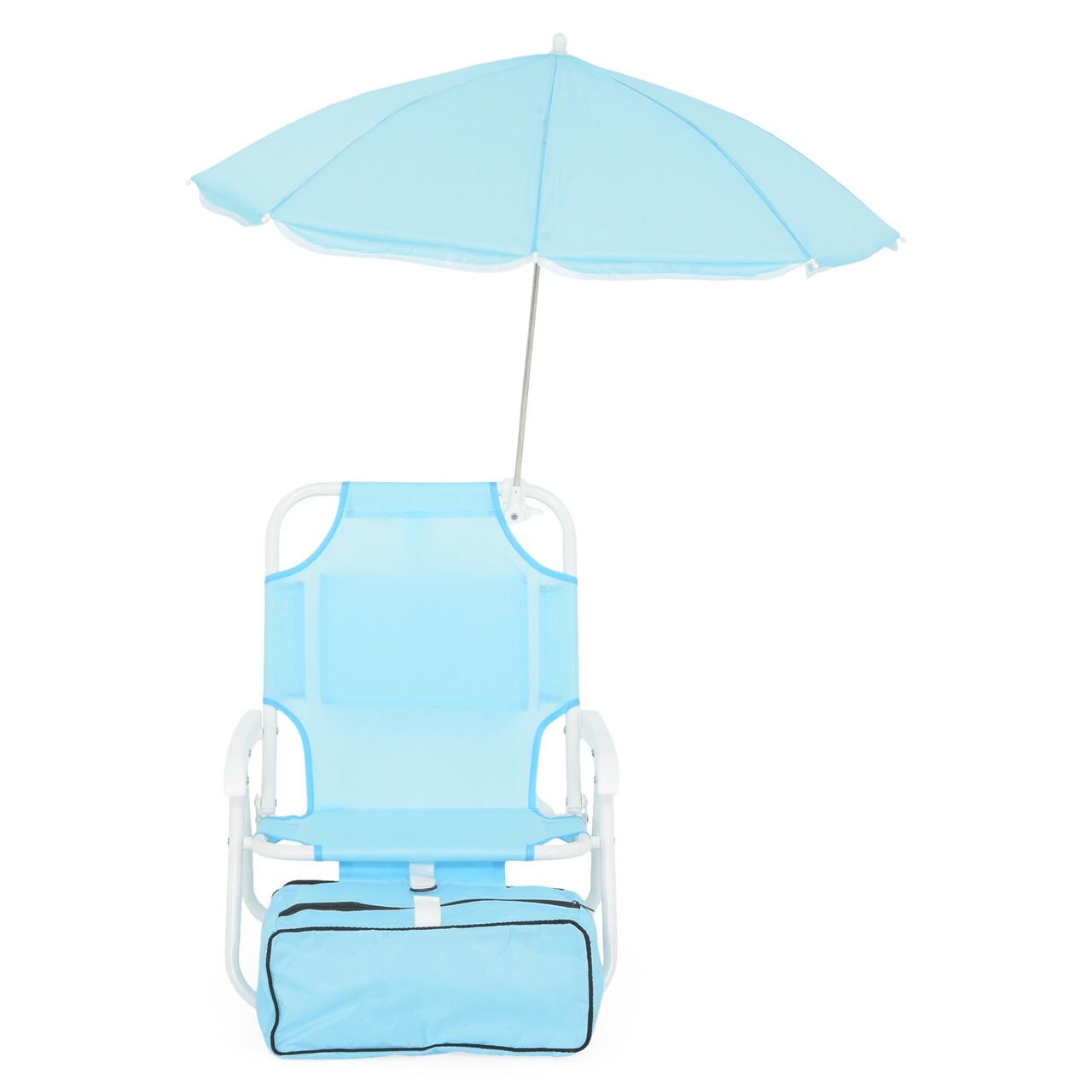 Kids Beach Gyerek Szék napernyővel és hűtőládával, L.37 l.28 H.45, kék