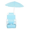 Kids Beach Gyerek Szék napernyővel és hűtőládával, L.37 l.28 H.45, kék