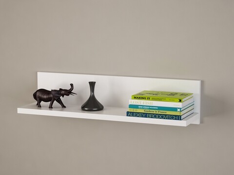 Novella K5 Fali polc, Furny Home, 60x14,5x14,5 cm, fehér/mogyoró
