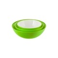 3 tál készlet, Casa Plastor, Shiuly, 0,6 + 0,9 + 1,2 L, műanyag, zöld