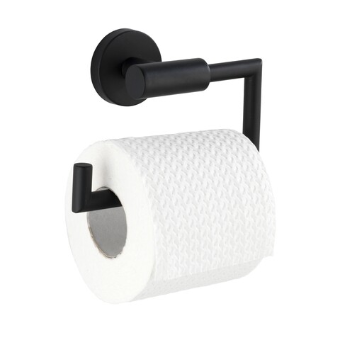 WC-papír tartó Bosio Power-Loc® markolattal, Weko, 10 x 15 cm, rozsdamentes acél, fekete